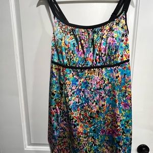 Plus Size Bathing suit tanking 2x Multi Color summer swim bright